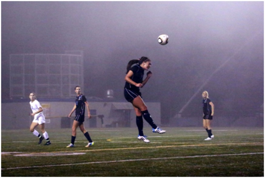 Senior Rachel Ross stops a punt from going past the 50 yard line in Gig Harbor’s 2-1 victory.