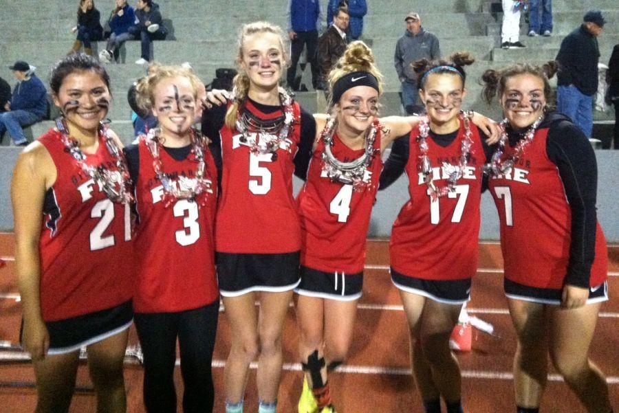 Some members of the Harbor Fire Girls Lacrosse Team.