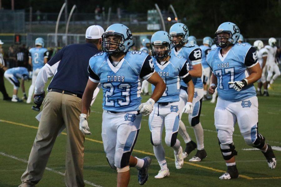 The Tides offense returns to the sidelines in their 40-14 win at Fishbowl on September 4th. 