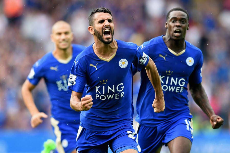 Leicester+Citys+Riyad+Mahrez+poses+as+a+candidate+for+PFA+Player+of+the+Year+for+his+goals+and+assists+amounted+over+the+course+of+the+season.