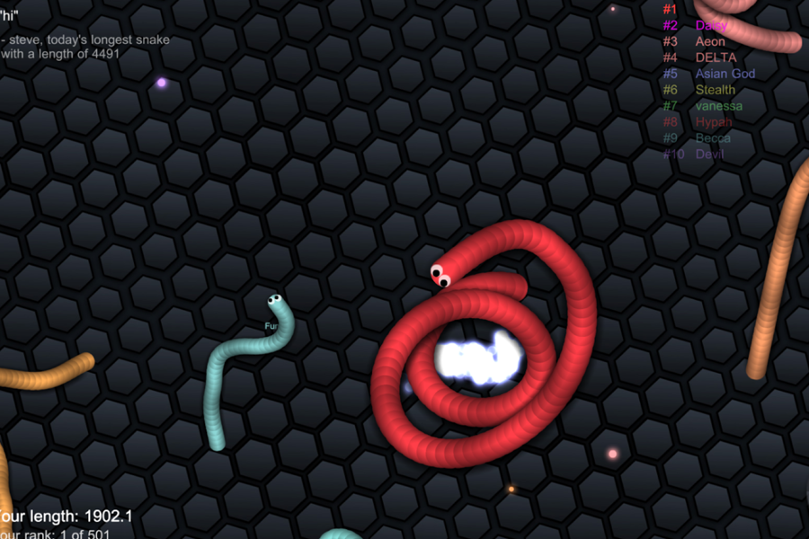 The Addicting Game of Slither.io