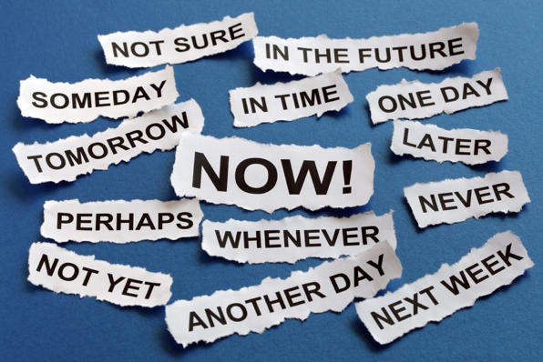 Procrastination is about dealing with tasks at last minutes rather than completing it “NOW!”

Photo Credit: https://wccftech.com/procrastination-nothing-lack-will-power-experts-say/